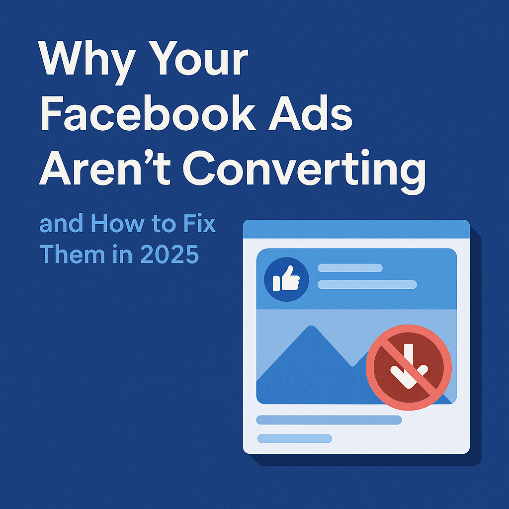 Why Your Facebook Ads Aren’t Converting (and How to Fix Them in 2025)